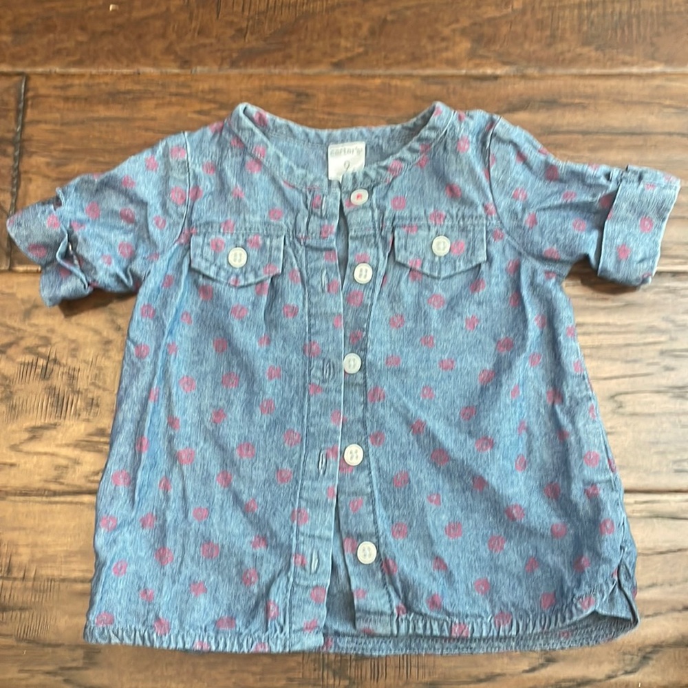 Carter’s button down denim blouse